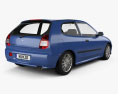 Mitsubishi Colt 3 porte hatchback 1998 Modello 3D vista posteriore