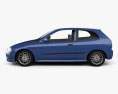 Mitsubishi Colt 3 porte hatchback 1998 Modello 3D vista laterale