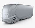 Mitsubishi Fuso Concept II Truck 2013 3d model clay render