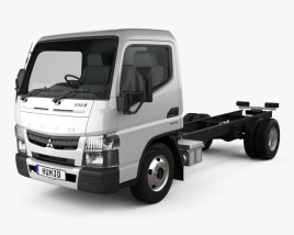 Mitsubishi Fuso Canter 515 Superlow City Cab Вантажівка шасі 2019 3D модель