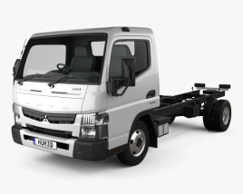 Mitsubishi Fuso Canter 515 Wide Single Cab Chassis Truck 2019 3D model