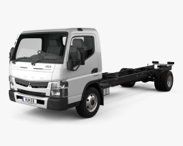 Mitsubishi Fuso Canter 918 Wide Single Cab Chassis Truck 2019 3D model