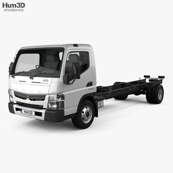 Mitsubishi Fuso Canter 918 Wide Single Cab Chassis Truck 2019 3D model