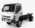 Mitsubishi Fuso Canter FG Wide Cabine Simple Camion Châssis 2016 Modèle 3d