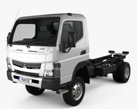 Mitsubishi Fuso Canter FG Wide Single Cab Chassis Truck 2019 3D model