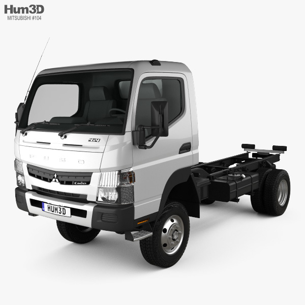Mitsubishi Fuso Canter FG Wide Single Cab Chassis Truck 2019 3D model