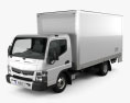 Mitsubishi Fuso Canter 515 Wide Single Cab Pantech Truck 2019 3D модель