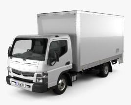 Mitsubishi Fuso Canter 515 Wide Single Cab Pantech Truck 2019 3D model