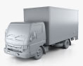 Mitsubishi Fuso Canter 515 Wide Single Cab Pantech Truck 2019 3D модель clay render