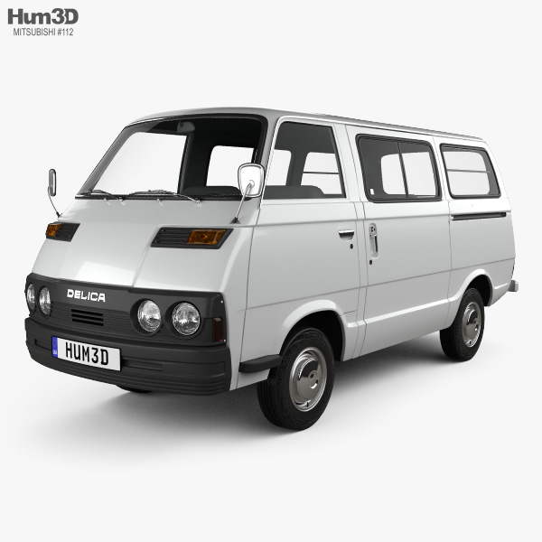 Mitsubishi Delica Coach 1974 3D-Modell