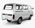 Mitsubishi Delica Coach 1974 3D-Modell Rückansicht