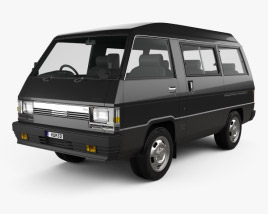 Mitsubishi Delica Star Wagon 4WD GLX 1982 3D-Modell