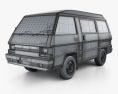Mitsubishi Delica Star Wagon 4WD GLX 1982 3D-Modell wire render