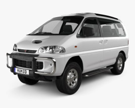 Mitsubishi Delica Space Gear 4WD 1997 3D-Modell