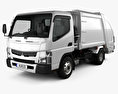 Mitsubishi Fuso Canter Shinmaywa Camion della spazzatura 2017 Modello 3D