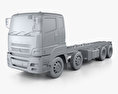 Mitsubishi Fuso Heavy Chassis Truck with HQ interior 2020 3d model clay render