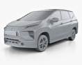 Mitsubishi Xpander Sport 2019 3D模型 clay render