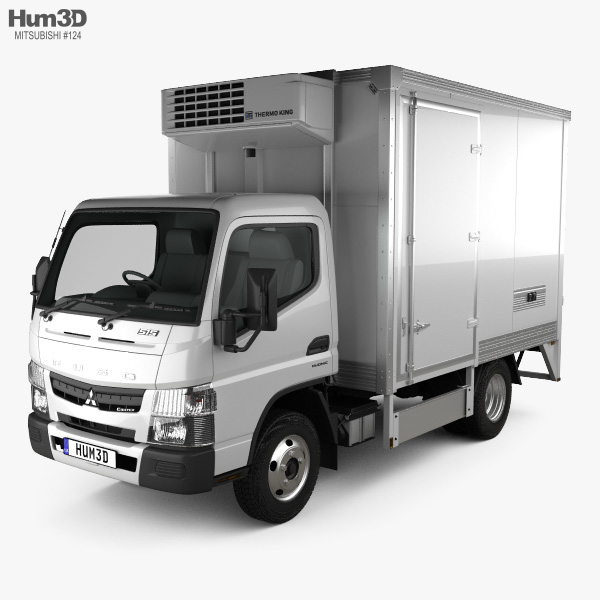 Mitsubishi Fuso Canter City Cab Refrigerator Truck 2020 3D model