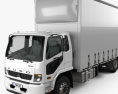 Mitsubishi Fuso Fighter Curtainsider 14 Pallet Truck 2020 Modello 3D