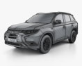 Mitsubishi Outlander PHEV 2020 3d model wire render