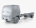 Mitsubishi Fuso Fighter (1227) Chassis Truck 2017 3d model clay render
