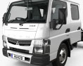 Mitsubishi Fuso Canter (515) City Crew Cab Chassis Truck with HQ interior 2019 3d model