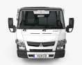 Mitsubishi Fuso Canter (515) City Crew Cab Chassis Truck with HQ interior 2019 3d model front view