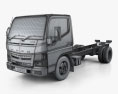 Mitsubishi Fuso Canter (515) City Single Cab Low Roof Chassis Truck 2019 3d model wire render