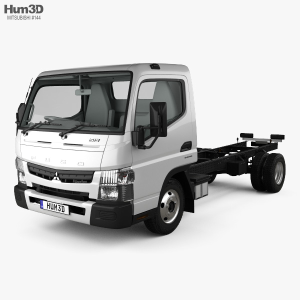 Mitsubishi Fuso Canter (515) Wide Single Cab Chassis Truck with HQ interior 2019 3D model