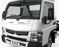 Mitsubishi Fuso Canter (515) Wide Single Cab Chassis Truck with HQ interior 2019 3d model