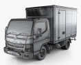 Mitsubishi Fuso Canter (515) Wide Single Cab Refrigerator Truck 2019 3d model wire render