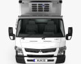 Mitsubishi Fuso Canter (515) Wide Single Cab Refrigerator Truck 2019 3d model front view