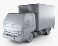 Mitsubishi Fuso Canter (515) Wide Single Cab Refrigerator Truck 2019 3d model clay render