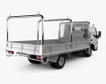 Mitsubishi Fuso Canter (515) Wide Cabine Simple Tray Truck 2016 Modèle 3d vue arrière