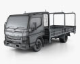 Mitsubishi Fuso Canter (515) Wide Einzelkabine Tray Truck 2016 3D-Modell wire render