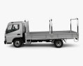 Mitsubishi Fuso Canter (515) Wide 单人驾驶室 Tray Truck 2016 3D模型 侧视图