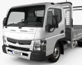 Mitsubishi Fuso Canter (515) Wide Cabine Única Tray Truck 2016 Modelo 3d