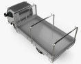 Mitsubishi Fuso Canter (515) Wide Cabina Simple Tray Truck 2016 Modelo 3D vista superior