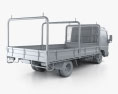 Mitsubishi Fuso Canter (515) Wide Cabine Simple Tray Truck 2016 Modèle 3d