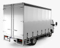 Mitsubishi Fuso Canter (615) Wide Single Cab Curtain Sider Truck 2019 3d model back view