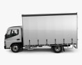 Mitsubishi Fuso Canter (615) Wide Single Cab Curtain Sider Truck 2019 3d model side view