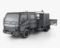 Mitsubishi Fuso Canter (815) Wide Crew Cab Service Truck 2019 3d model wire render