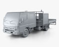 Mitsubishi Fuso Canter (815) Wide Crew Cab Service Truck 2019 3d model clay render