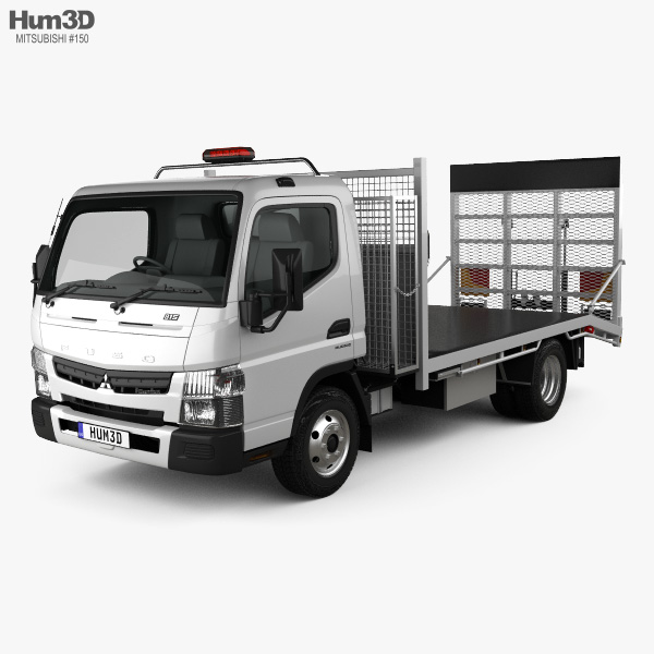 Mitsubishi Fuso Canter (815) Wide Single Cab Tilt Tray Beaver Tail Truck 2019 3D model