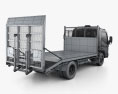 Mitsubishi Fuso Canter (815) Wide Cabine Única Tilt Tray Beaver Tail Truck 2016 Modelo 3d