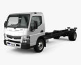Mitsubishi Fuso Canter (918) Wide Single Cab Chassis Truck with HQ interior 2019 3d model