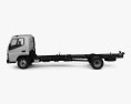 Mitsubishi Fuso Canter (918) Wide Single Cab Chassis Truck with HQ interior 2019 3d model side view