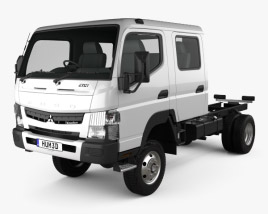 Mitsubishi Fuso Canter (FG) Wide Crew Cab Chassis Truck 2019 3D model