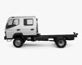 Mitsubishi Fuso Canter (FG) Wide Crew Cab Chassis Truck with HQ interior 2019 3d model side view