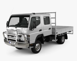 Mitsubishi Fuso Canter (FG) Wide Crew Cab Tray Truck 2019 3D model